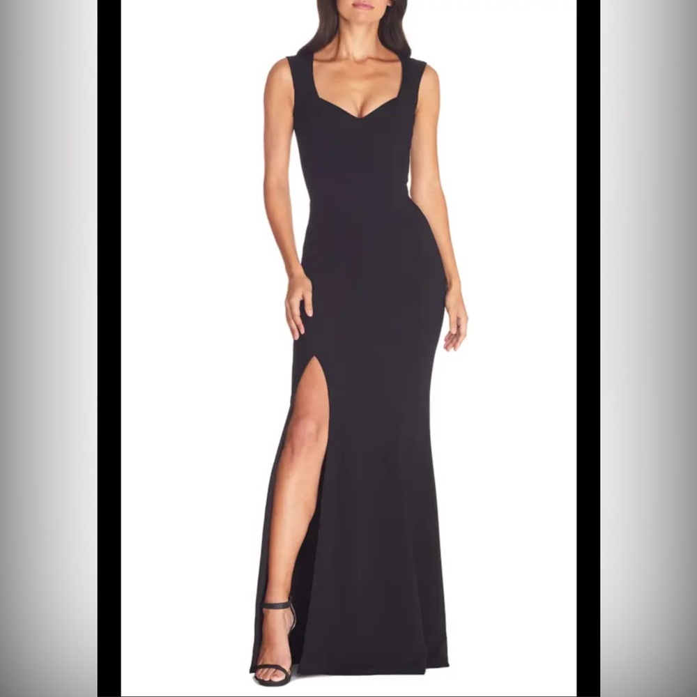 Dress The Population NWT Monroe Side Slit Gown Women's Size Large